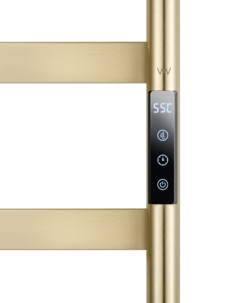 Полотенцесушитель электрический WONZON & WOGHAND, Брашированное золото (WW-A204-BG)