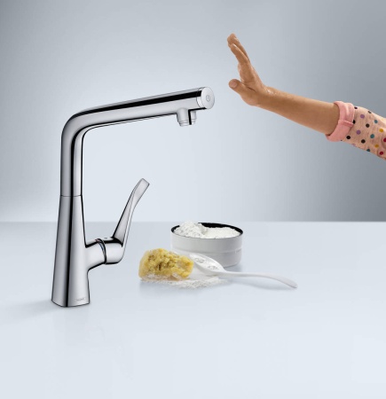 Hansgrohe Metris смеситель для кухни однорычажный сталь 14883800