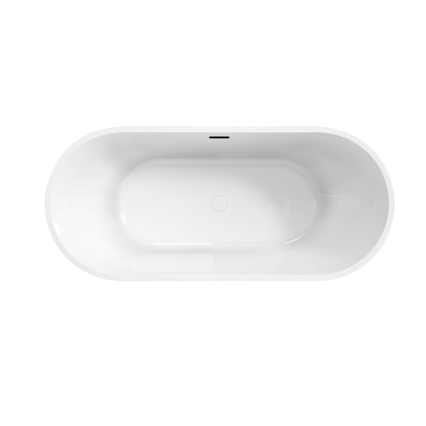 Акриловая ванна BELBAGNO UNO BB701-1600-730-K