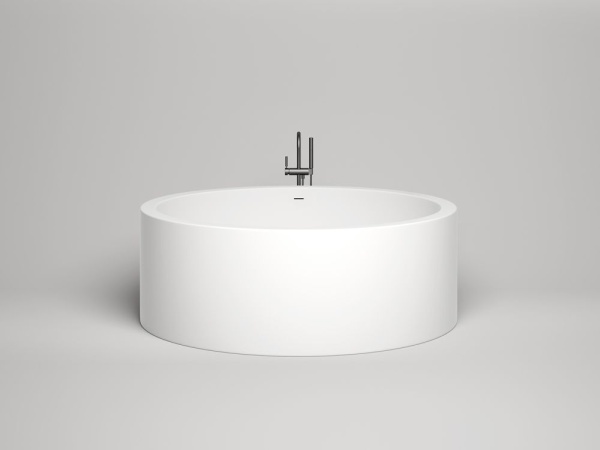 Ванна отдельностоящая Salini ISOLA 200x200, S-Sense, глянцевый белый 101111G