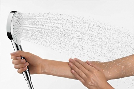 Hansgrohe Crometta Е 240 1jet Showerpipe Reno Ecosmart душевая система хром 27289000