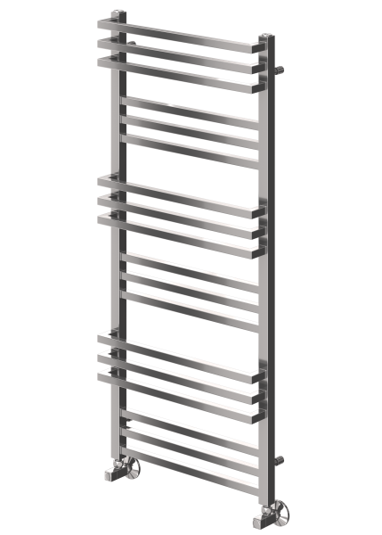 Полотенцесушитель водяной TERMINUS Нойс П18 500х1200 в комплекте с вентилями 3/4 на 1/2