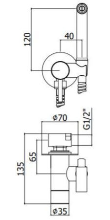 Смеситель с гигиеническим душем Paffoni Tweet Round ZDUP110HGSP золото медовое брашированное