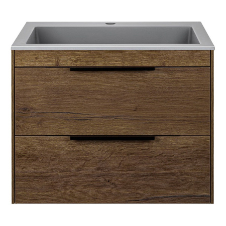 Тумба под раковину Vincea Chiara 2D 600 подвесная, 2 выкатных ящика soft-close, T.Oak