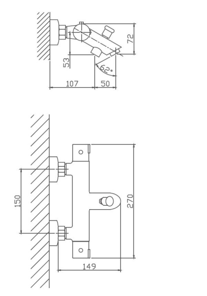 Смеситель для ванны Haiba HB60809
