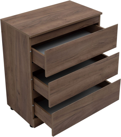 Комод Aquanet Сканди 700x400 Дуб крафт (3 ящика)