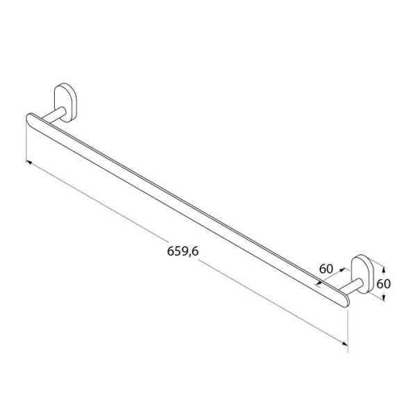 Полотенцесушитель одинарный IDDIS Mirro Plus латунь MRPSB10i49