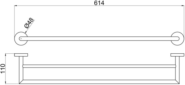 Держатель для полотенец Allen Brau Priority 6.31012-00 хром