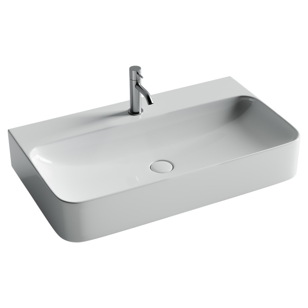 Умывальник Ceramicanova AURA с 1 отверстием для смесителя, без перелива 800x470x135мм