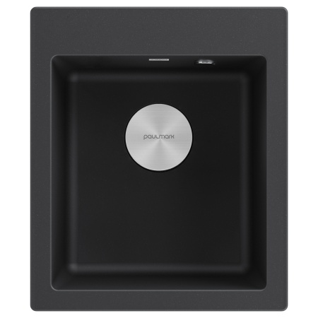 Мойка KANTE 40, IT-GRANIT, PM104249-BL, черный гранит, 415х490 мм, Paulmark