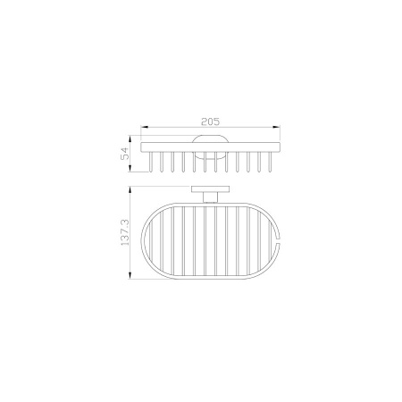 Мыльница с держателем WONZON & WOGHAND, Глянцевое золото (WW-8424-LG)