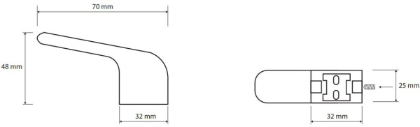 Крючок для полотенец Bemeta Via 102306172