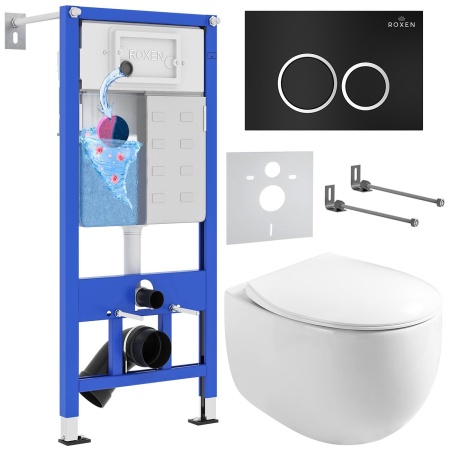 Комплект 6 в 1 RoxenBath StounFix Dual Fresh 964010 (состоит из: 710200, Santi 410260B, 530170-01)