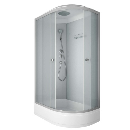 Душевая кабина Niagara Eco E120/80/26L/MT (120х80х215) средний поддон(26см),стекло матовое,