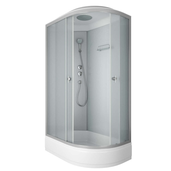 Душевая кабина Niagara Eco E120/80/26L/MT (120х80х215) средний поддон(26см),стекло матовое,