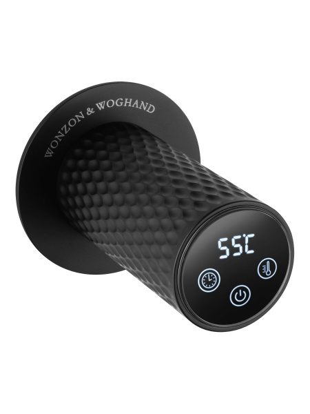 Полотенцесушитель электрический встраиваемый WONZON & WOGHAND, Черный матовый (WW-A354-MB)