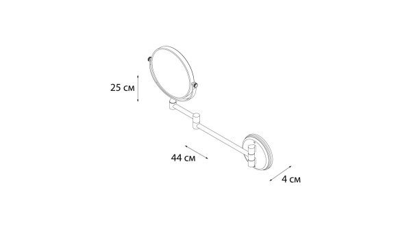 Зеркало косметическое Fixsen Hotel FX-31021 D15