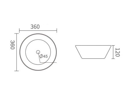 Раковина Orange RA08360w накладная, белый