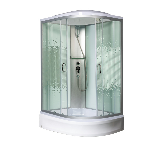 Душевая кабина Мономах 120/80/24 МЗ L, 1200х800х2100, асимметричная