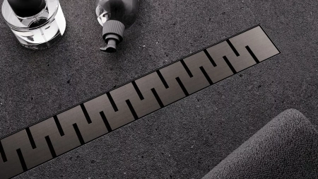 Душевой лоток Veconi Stesso Line Graphite 400
