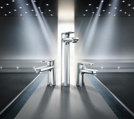 Hansgrohe Vernis Blend Смеситель для раковины однорычажный 70 со сливным гарнитуром хром 71550000