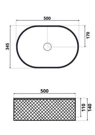 Умывальник RoxenBath Vine Oval 570240