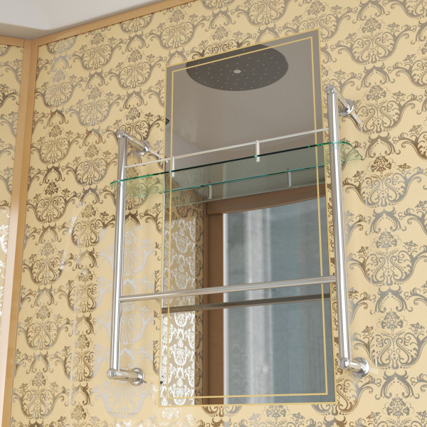 Душевая кабина Niagara Luxe NG-7744G 120x120х215, высокий поддон, стенки золото