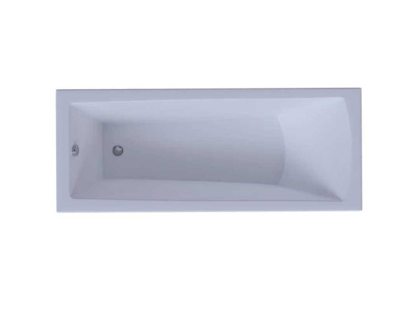 Ванна акриловая Aquatek Либра New 160 x 70 см LIB160N-0000007 без фронтального экрана, вклеенный каркас, белая, слив слева