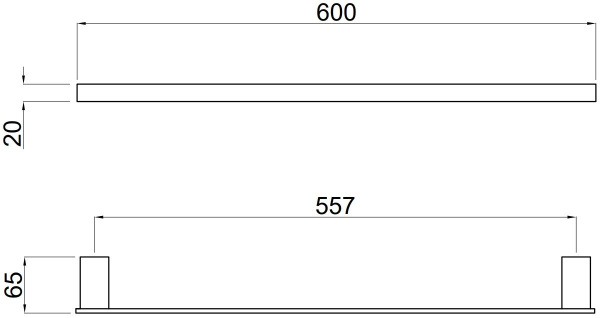 Держатель для полотенец Allen Brau Infinity 6.21011-31 черный матовый