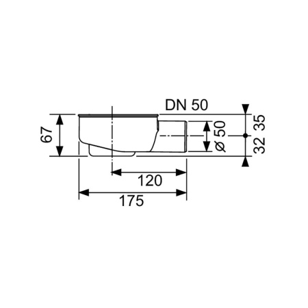 Сифон TECE TECEdrainline DN 50 650000