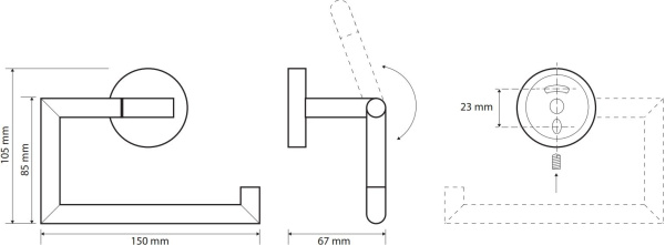 Держатель туалетной бумаги Bemeta Omega 199112042
