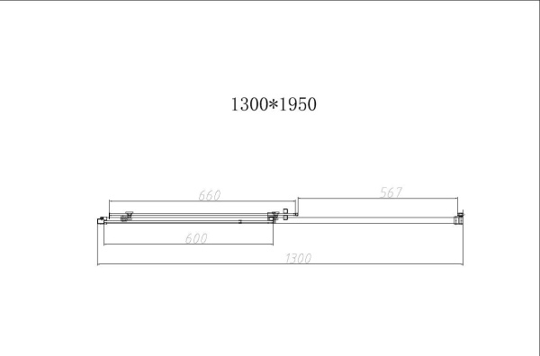 Душевая дверь Vincea Slim-N VDS-4SN130CL, 1300, хром, стекло прозрачное