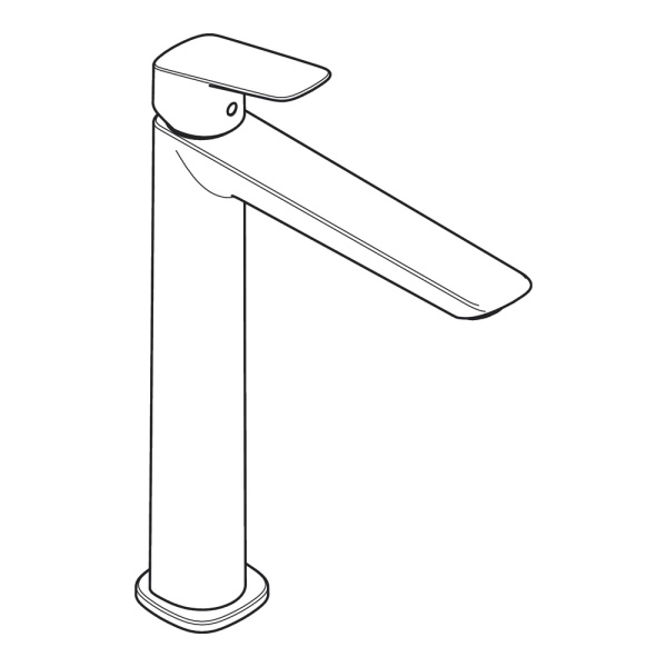 Hansgrohe Logis Смеситель для раковины. однорычажный. 240 Fine. без сливного гарнитура хром 71258000