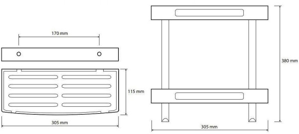 Мыльница для ванной Bemeta Cytro 102308241
