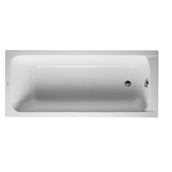 Duravit D-Code  Ванна акриловая 170х75x40см., встраиваемая, с 1 наклоном для спины, выпуск в зоне ног, цвет: белый 790127000000000/89011599098000