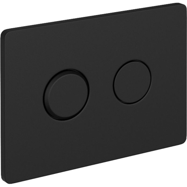 Кнопка Cersanit ACCENTO CIRCLE для AQUA 50 пневматическая пластик черный матовый, 63839