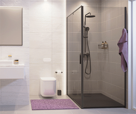 Душевая дверь WasserKRAFT Elbe 74P12