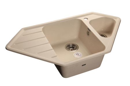 Кухонная мойка GranFest CORNER C-950E белый