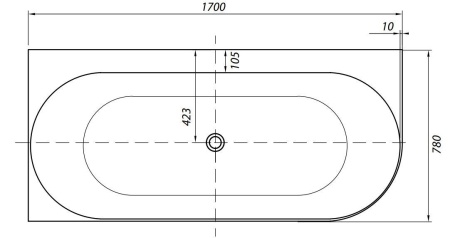 Акриловая ванна Allen Brau Priority 4 А 170x78 2.31004.20A белый глянец