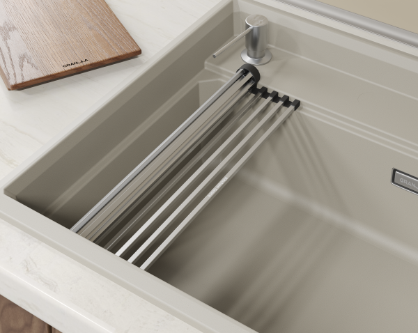 Мойка для кухни Granula Kitchen Space Rinzer 7308R креман, 73х52 см, прямоугольная