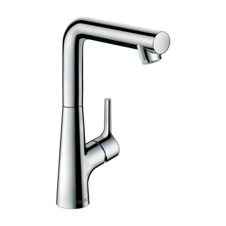 Hansgrohe Talis S Смеситель для раковины однорычажный 210 со сливным гарнитуром поворотный излив 120° хром 72105000