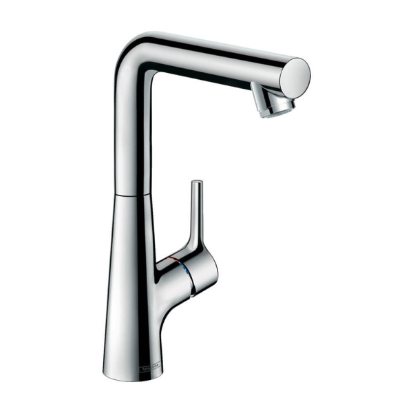 Hansgrohe Talis S Смеситель для раковины однорычажный 210 со сливным гарнитуром поворотный излив 120° хром 72105000