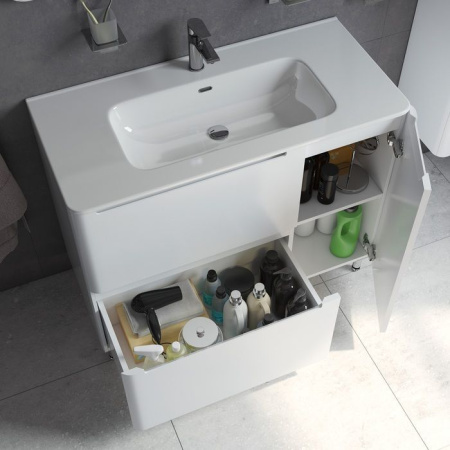 Тумба с раковиной Iddis Edifice белая, 100 см EDI10WFi95K