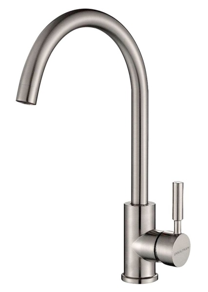 Смеситель для кухни HOLSTEIN, брашированная сталь, Ho212063-BS, Paulmark