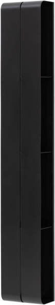 Полка Aquanet Магнум 20x130 черная матовая, вертикальная