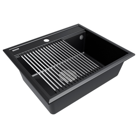 Мойка STEPIA 60, IT-GRANIT, PM115951-BLM, черный, 590х510, Paulmark
