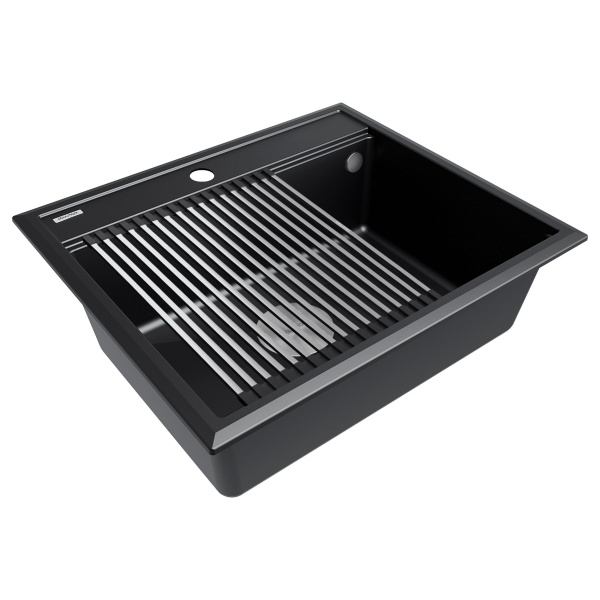 Мойка STEPIA 60, IT-GRANIT, PM115951-BLM, черный, 590х510, Paulmark