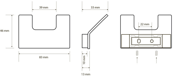Крючок для полотенец Bemeta Solo 139106032