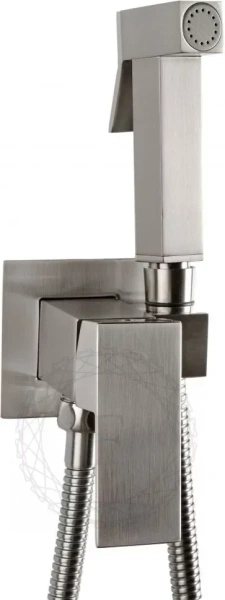 Смеситель встраиваемый с гигиеническим душем FILARETE Fing FL101 Никель