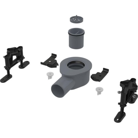 Низкий cифон Alcaplast DN50 и комплект регулируемых ног, APZ-S9